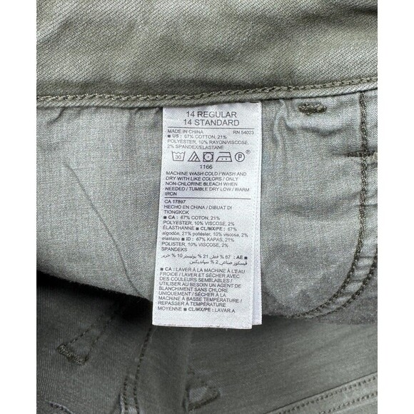 Old Navy Rockstar Jeans Womens 14 Skinny Distressed Green Measures 34 x 27.5 - Picture 4 of 9